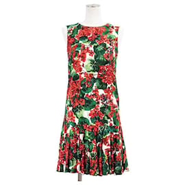 Robe à fleurs en micro crêpe extensible Dolce&Gabbana - Dolce & Gabbana