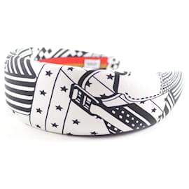 Fascia per capelli in seta con motivo zigzag Hermes - Hermès