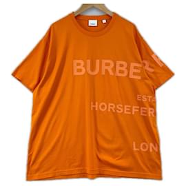 Camiseta de algodón con estampado Burberry Horseferry