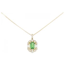 Autre Marque Collana in granato e diamanti Au750