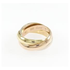 Anello Cartier Trinity in oro rosa bianco e giallo 18K
