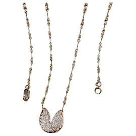 Autre Marque Collana Qeelin Xin Yen Lucky Cookie in Oro Rosa e Diamanti