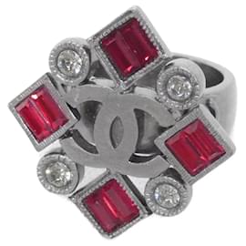 Chanel Ring in Rot und Silber