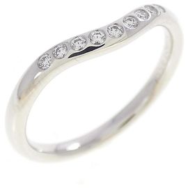 Anillo de banda curva en platino Tiffany & Co.