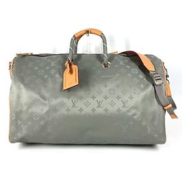 Louis Vuitton Monogram Titanium Keepall Bandoulière 50