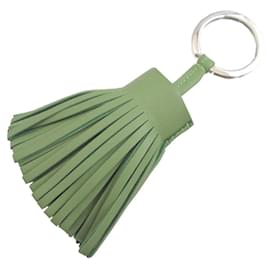 Hermes Carmen Agneau Milo Vert Keyring - Hermès
