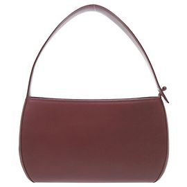 Cartier Cabochon Leather Bordeaux Handbag