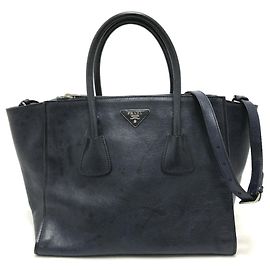 PRADA B2625M Vitello Daino 2-Way Tote Bag