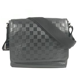 Borsa a tracolla Louis Vuitton Damier Infini District PM Flap
