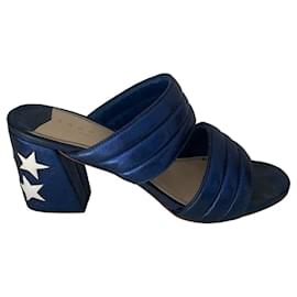 Sandro Sandali blu navy metallizzati con stelle