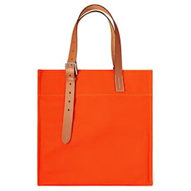 Hermès Etrivière Shopping Tote Tela Orange