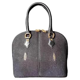 Borsa a tracolla in pelle di razza nera - Autre Marque