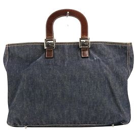 Fendi Vintage Denim Tote Bag