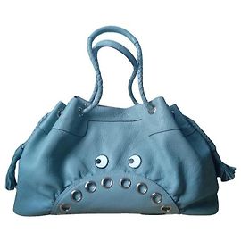 Anya Hindmarch Borsa Tote Cartoon Eyes Mint