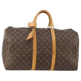 LOUIS VUITTON Monogram Keepall 50 Boston Bag M41426 LV Auth 185384A - Louis Vuitton