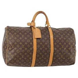 LOUIS VUITTON Borsa Boston Monogram Keepall 55 M41424 LV Auth 183184 - Louis Vuitton