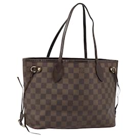 LOUIS VUITTON Damier Ebene Neverfull PM Tote Bag N51109 LV Auth 186031