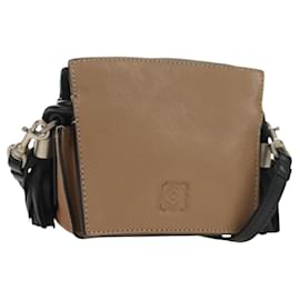Borsa a tracolla Pouch LOEWE in pelle marrone Auth 185499V