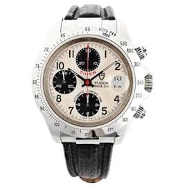 Relógio Tudor Prince Tiger Chrono 79280P SS Pulseira de couro Automático com Mostrador Prateado - Autre Marque