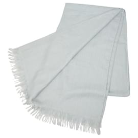 Sciarpa in cashmere e seta blu Hermes - Hermès