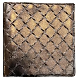 Chanel Notizbuch, schwarzes Lammleder