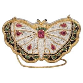 Judith Leiber Butterfly Crystal Clutch Bag Pre-owned