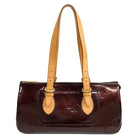 Borsa a Spalla Louis Vuitton Vernis Rosewood Avenue Amarante