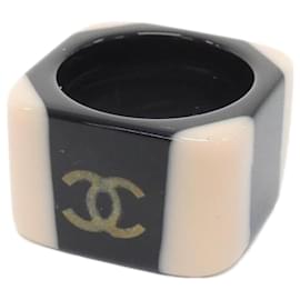Chanel Ring Schwarz Rosa Gold