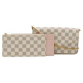 Borsa a tracolla Pochette Felicie Damier Azur Louis Vuitton