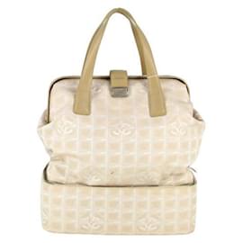Sac cabas 1999 Chanel Fabrics en rose monogramme