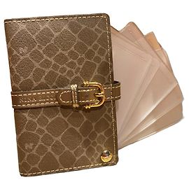 Nina Ricci Brown Leather Card Holder