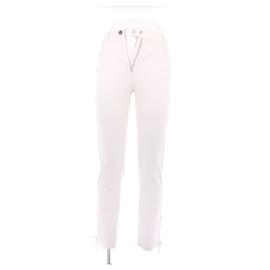 Jeans Chanel bianchi in cotone Taglia 34