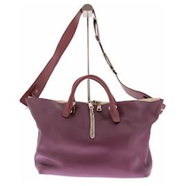 Borsa tote Chloé in pelle bordeaux