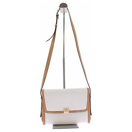 Gucci Borsa in pelle bianco e camel