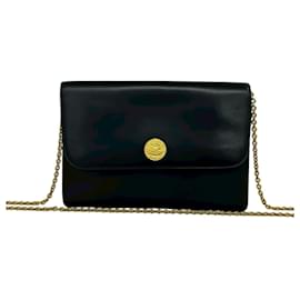 Céline Borsa a tracolla in pelle Celine Vintage Medallion Circle Globe Logo Hardware