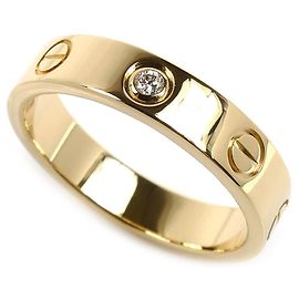 Cartier Mini Love Ring aus 18K Gelbgold mit 1 Diamant