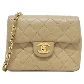 Borsa a tracolla Chanel 1115 Beige in pelle di agnello