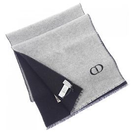 Stola in cashmere grigio Christian Dior