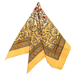 Foulard in seta Chasse en Inde giallo Hermès 42