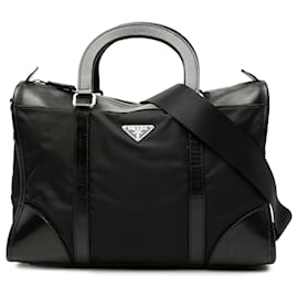 Bolsa de mão Tessuto preta da Prada