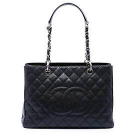 Tote Grand Shopping en Caviar Negro Chanel