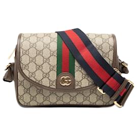 Gucci Beige GG Supreme Web Ophidia Crossbody