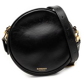 Bolsa transversal redonda Louise em couro de vitelo preto Burberry