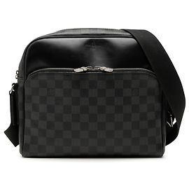 Louis Vuitton Black Damier Graphite Dayton Reporter MM