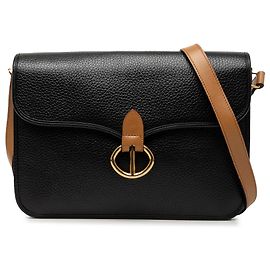 Borsa a tracolla Dior in pelle di vitello granulata nera
