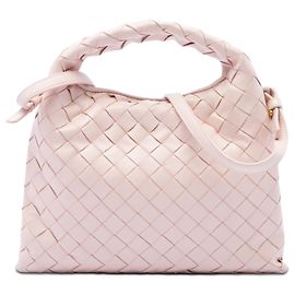 Borsa Hop in pelle di vitello intrecciata Intrecciato rosa Bottega Veneta