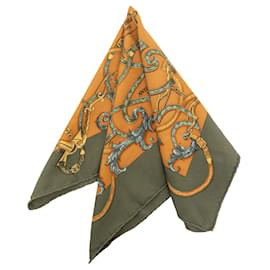 Sciarpa in seta Hermès Orange L Instruction Du Roy 42