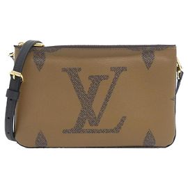 Borsa a tracolla Pochette Double Zip Monogram Giant Louis Vuitton