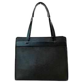 Bolso de cuero Epi Louis Vuitton - Croisette PM Noir