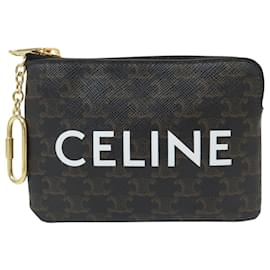 Céline NUEVO MONEDERO CELINE TRIOMPHE CANVAS 10C662CA2 NEGRO MARRÓN